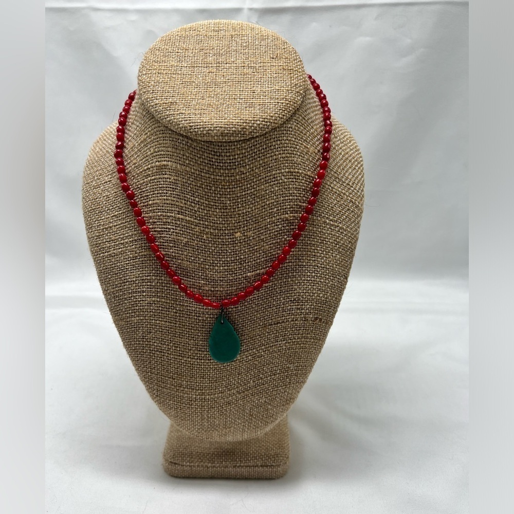 Turquoise & Coral Necklace